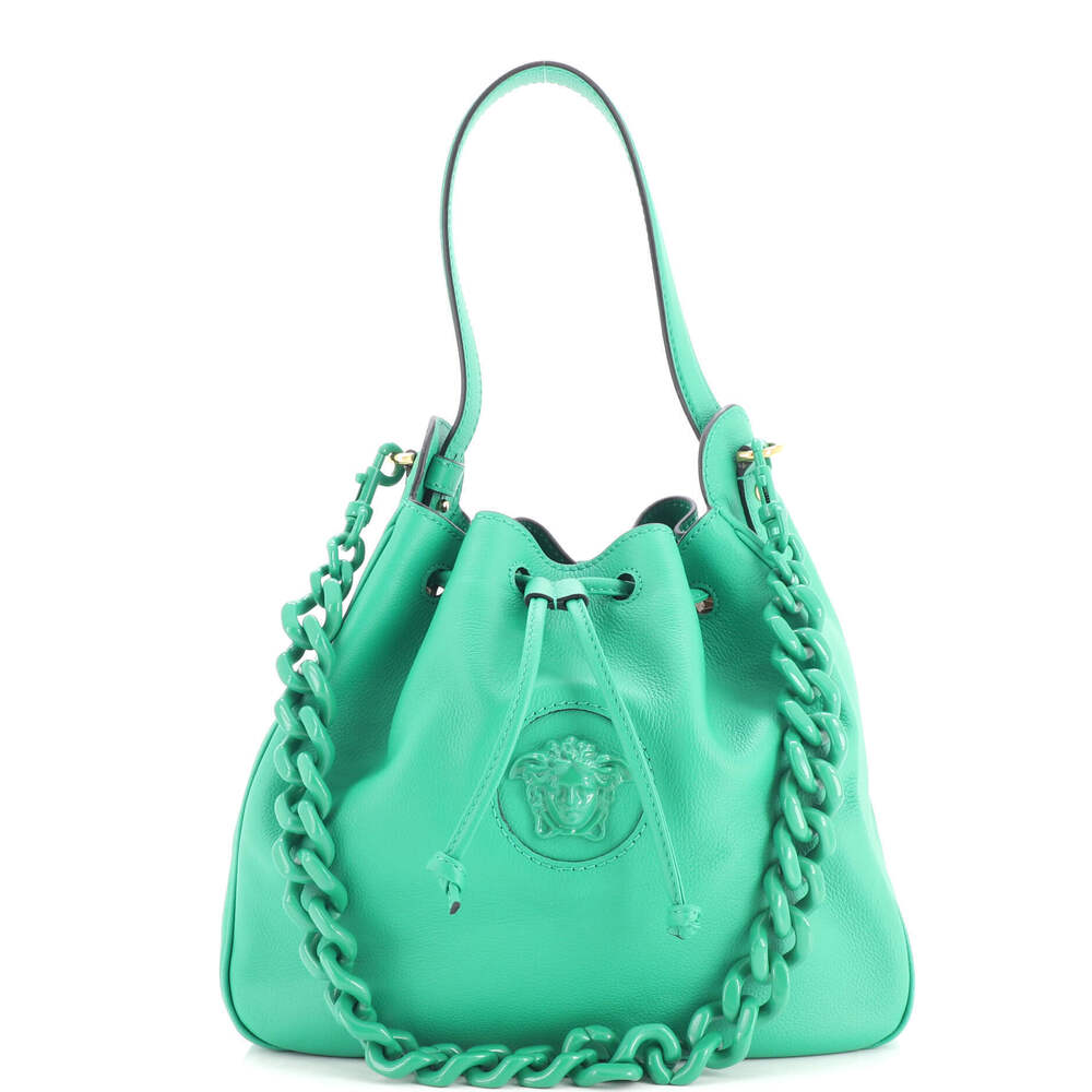 Versace Large La Medusa Bucket Leather